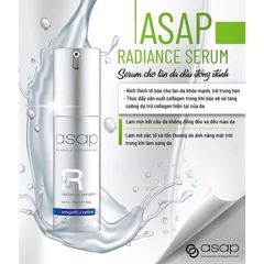 Serum Làm Sáng Da Asap Radiance - Tinh Chất AHA BHA Giảm Mụn, Thâm Nám, Chống Lão Hóa, Tái Tạo Da Mượt Mà và Ngậm Nước