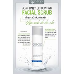 Sữa Rửa Mặt AHA Asap Tẩy Da Chết - Exfoliating Facial Scrub Sáng Da, Làm Sạch Sâu, Dịu Nhẹ, 14% AHA Cho Làn Da Khỏe Mạnh