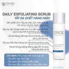 Sữa Rửa Mặt AHA Asap Tẩy Da Chết - Exfoliating Facial Scrub Sáng Da, Làm Sạch Sâu, Dịu Nhẹ, 14% AHA Cho Làn Da Khỏe Mạnh