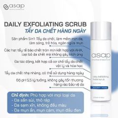 Sữa Rửa Mặt AHA Asap Tẩy Da Chết - Exfoliating Facial Scrub Sáng Da, Làm Sạch Sâu, Dịu Nhẹ, 14% AHA Cho Làn Da Khỏe Mạnh