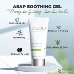 Kem Dưỡng Ẩm Asap Soothing Gel - Gel Làm Dịu Da Dầu Nhạy Cảm, Cấp Ẩm Sâu Với Chiết Xuất Lô Hội và Trà Trắng