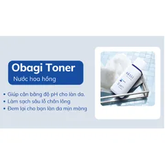 Nước Hoa Hồng OBAGI Medical Toner Cân Bằng Da Không Cồn, Dưỡng Ẩm và Phục Hồi Tái Tạo Da - Chăm Sóc Da Mặt Chuyên Nghiệp