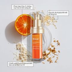 Tinh Chất Murad Vita C Glycolic Serum 30ml - Làm Trắng Sáng Da, Mờ Thâm, Đều Màu Da, Tăng Collagen Cho Làn Da Rạng Rỡ