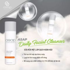 Sữa Rửa Mặt AHA Asap Daily Facial Cleanser - Tẩy Da Chết, Làm Sạch Sâu, Giúp Da Mịn Màng và Tươi Mới