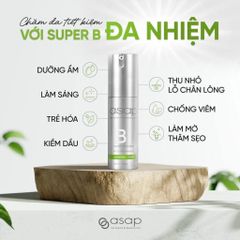 Serum Cấp Ẩm Sâu Asap Super B Complex 13% Niacinamide - Se Khít Lỗ Chân Lông, Làm Sáng Da, Chống Lão Hóa, Trẻ Hóa Da