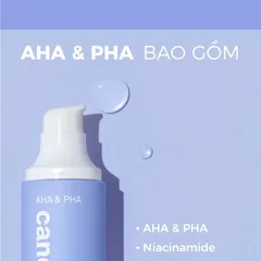 CANDID AHA & PHA Gel Exfoliant Tẩy Tế Bào Chết Làm Sáng Mịn Da, Cân Bằng Da, Thông Thoáng Lỗ Chân Lông - Dưỡng Ẩm Sâu Chăm Sóc Da Mặt