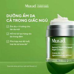 Kem Dưỡng Ẩm Chống Lão Hóa Murad Retinol Youth Renewal Cream - Làm Mờ Nếp Nhăn, Da Săn Chắc, Mịn Màng, Dưỡng Ẩm Hiệu Quả