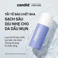 CANDID BHA Gel Exfoliant 100ml - Gel Tẩy Tế Bào Chết Làm Sạch Da, Thông Thoáng Lỗ Chân Lông & Làm Mịn Da Một Cách Hiệu Quả