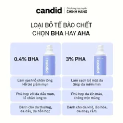 CANDID BHA Gel Exfoliant 100ml - Gel Tẩy Tế Bào Chết Làm Sạch Da, Thông Thoáng Lỗ Chân Lông & Làm Mịn Da Một Cách Hiệu Quả