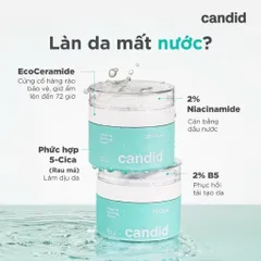 Kem Dưỡng Ẩm CANDID B5 Cica Repair & Soothing Cream 50ML - Làm Dịu, Phục Hồi Da Khô, Tái Tạo Đàn Hồi Da Mịn Màng