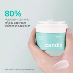 Kem Dưỡng Ẩm CANDID B5 Cica Repair & Soothing Cream 50ML - Làm Dịu, Phục Hồi Da Khô, Tái Tạo Đàn Hồi Da Mịn Màng