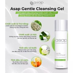 Sữa Rửa Mặt Asap Gentle Cleansing Gel - Giảm Dầu Nhờn, Chống Oxy Hóa, Dưỡng Ẩm, Phục Hồi Da - Sản Phẩm Chăm Sóc Da Mặt Dịu Nhẹ