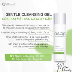 Sữa Rửa Mặt Asap Gentle Cleansing Gel - Giảm Dầu Nhờn, Chống Oxy Hóa, Dưỡng Ẩm, Phục Hồi Da - Sản Phẩm Chăm Sóc Da Mặt Dịu Nhẹ