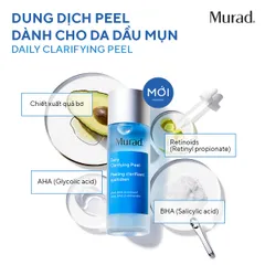 Murad Daily Clarifying Peel 95ml - Tẩy Da Chết Hóa Học, Làm Sạch Sâu, Giảm Mụn, Sáng Da Cho Làn Da Khỏe Mạnh