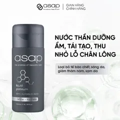 Tinh Chất AHA Asap Liquid Platinum - Serum Dưỡng Da, Làm Sáng, Tẩy Da Chết, Kích Thích Collagen, Phục Hồi Da Khỏe Mạnh