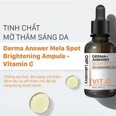 Tinh Chất Làm Sáng Da CNP Derma Answer Mela Spot - Ampule Vitamin C Giúp Cải Thiện Tàn Nhang và Đốm Nâu, Làm Sáng Da Vượt Trội