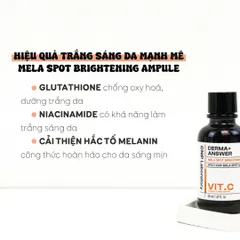 Tinh Chất Làm Sáng Da CNP Derma Answer Mela Spot - Ampule Vitamin C Giúp Cải Thiện Tàn Nhang và Đốm Nâu, Làm Sáng Da Vượt Trội