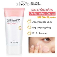 Kem Chống Nắng Angel Aqua Tone-up SPF50 - Kem Lót Nâng Tông Tự Nhiên Dưỡng Ẩm - Chống Nắng Hiệu Quả, Da Hồng Rạng Rỡ