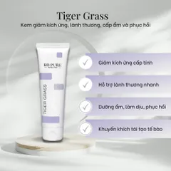 KB Pure Tiger Grass Cream - Kem Phục Hồi Da, Giảm Kích Ứng, Dưỡng Ẩm & Làm Lành Thương Nhanh, Thích Hợp Cho Da Nhạy Cảm