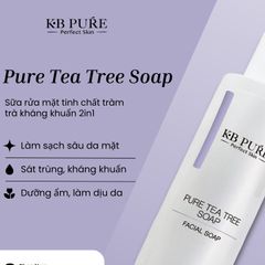 Sữa Rửa Mặt Tràm Trà KB Pure - Kháng Khuẩn, Ngừa Mụn, Dưỡng Ẩm, Phù Hợp Mọi Loại Da, Giúp Làm Sạch Và Tẩy Trang 2in1