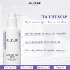 Sữa Rửa Mặt Tràm Trà KB Pure - Kháng Khuẩn, Ngừa Mụn, Dưỡng Ẩm, Phù Hợp Mọi Loại Da, Giúp Làm Sạch Và Tẩy Trang 2in1