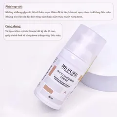KB Pure Phyto Whitening Cream - Kem Dưỡng Trắng Da Tái Tạo, Giảm Thâm Nám, Chất Lỏng 30ml Cho Da Nhạy Cảm