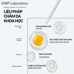 CNP Tinh Chất Keo Ong Propolis Energy Active Ampule - Kháng Khuẩn, Phục Hồi Da, Nuôi Dưỡng Da Tối Ưu
