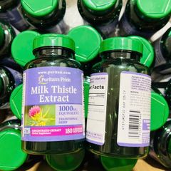 Bổ gan Puritan's Pride Milk Thistle Extract 1000mg 180 viên
