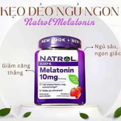 Kẹo Ngủ Natrol 10Mg Sleep 90 Viên - Hỗ Trợ Ngủ Sâu, Thư Giãn Tự Nhiên, Hương Vị Thơm Ngon, Dành Cho Người Stress