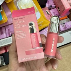 Má hồng Rare Beauty Soft Pinch Dewy Liquid Blush 3.2ml - Wonder, Trang Điểm Dưỡng Ẩm, Tươi Tắn, Phù Hợp Mọi Loại Da