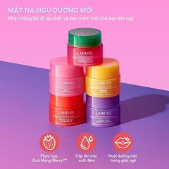 Set mặt nạ ngủ môi Laneige Midnight Minis - Dưỡng ẩm và tái sinh môi trong giấc ngủ, sản phẩm làm đẹp hoàn hảo cho phái nữ.