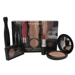 Bộ Makeup Mac 4 Món - Son Twig Hồng Đất, Mascara, Phấn Má Hồng, Phấn Mắt - Trang Điểm Thiết Yếu, Quà Tặng Tuyệt Vời