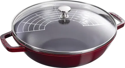 Chảo Gang Wok Staub 30cm - Chảo Đúc Tự Nhiên Chống Dính, An Toàn Cho Sức Khỏe, Chất Liệu Châu Âu Chịu Nhiệt Tốt