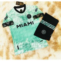 Bộ Quần Áo Bóng Đá Cận Fex Miami Xanh - Chất Liệu Super Fex Cao Cấp, Thấm Hút Mồ Hôi, Thể Thao Năng Động
