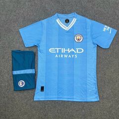 Áo Bóng Đá Đồ Đá Banh Áo Manchester City xanh 2023 Chất Liệu Thun Cao Cấp SPORTMALL