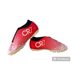 Giày Đá Bóng 3 Sọc CR7 Galaxy - Bền Chắc, Êm Ái, Thích Hợp Sân Cỏ Nhân Tạo - Tặng Ba Lô Rút Sports Gear