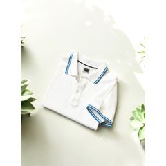 Áo Polo Unisex Màu Trắng Cao Cấp - Chất Liệu Poly Cotton Thấm Hút Mồ Hôi, Phong Cách Sang Trọng và Thanh Lịch Cho Nam Nữ