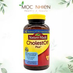 Viên Uống Hỗ Trợ Giảm Cholesterol Nature Made CholestOff Plus - 210 Viên, Chứa Phytosterols, Hỗ Trợ Sức Khỏe Tim Mạch