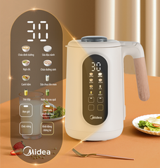 Máy Làm Sữa Hạt Midea MBL10108APA - Mini, 800W, Inox 304, Tiện Ích Hẹn Giờ, Chức Năng Xay Nấu Đa Năng, Dung Tích 1 Lít