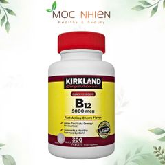 Viên Uống Bổ Sung Vitamin B12 Kirkland 5000mcg - Giải Quyết Thiếu Vitamin dành cho Người Cao Tuổi và Chế Độ Ăn Kiêng, Hộp 300 Viên