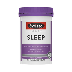 Viên Uống Hỗ Trợ Giấc Ngủ Swisse Ultiboost Sleep (60 - 100 Viên) - Giúp Ngủ Sâu, Giảm Căng Thẳng Từ Thiên Nhiên