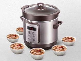 Nồi Hầm Đa Chức Năng Midea MD-DG18EASY - 1.8L, Bằng Thép Không Gỉ, Hẹn Giờ, Tiết Kiệm Điện, Dùng Để Nấu Canh, Nấu Cháo, Nấu Súp