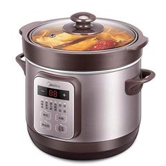 Nồi Hầm Đa Chức Năng Midea MD-DG18EASY - 1.8L, Bằng Thép Không Gỉ, Hẹn Giờ, Tiết Kiệm Điện, Dùng Để Nấu Canh, Nấu Cháo, Nấu Súp