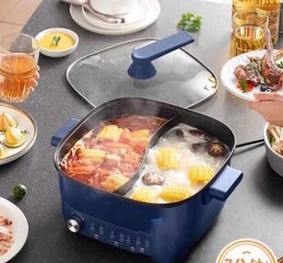 Nồi Lẩu Điện Hai Ngăn Midea MC-HGC303012 - Dung Tích 6L, Công Suất 2000W, Phù Hợp Tiệc Tùng và Gia Đình