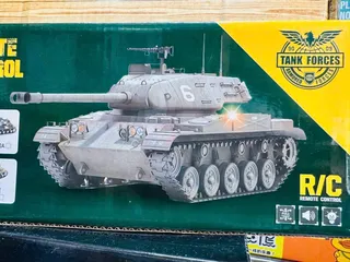 KQX TOYS Đồ chơi xe tăng điều khiển chạy bằng pin(555) Tank 208 - hiệu ứng đèn bắt mắt, giao màu ngẫu nhiên, dành cho trẻ em từ 3 tuổi