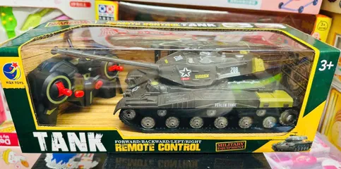 KQX TOYS Đồ chơi xe tăng điều khiển chạy bằng pin(555) Tank 208 - hiệu ứng đèn bắt mắt, giao màu ngẫu nhiên, dành cho trẻ em từ 3 tuổi
