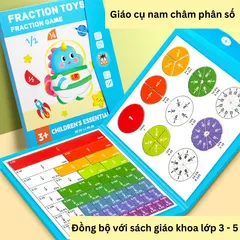 Ghép Hình Nam Châm Giáo Dục - Giúp Bé Học Phân Số Một Cách Thú Vị và Hiệu Quả - Đồ Chơi Học Tập Trực Quan cho Trẻ Em