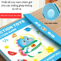 Ghép Hình Nam Châm Giáo Dục - Giúp Bé Học Phân Số Một Cách Thú Vị và Hiệu Quả - Đồ Chơi Học Tập Trực Quan cho Trẻ Em