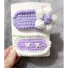 Kẹp Tóc Len Handmade Độc Đáo - Phụ Kiện Thời Trang Nhiều Kiểu Dáng, Chất Liệu Cotton Cao Cấp, Tự Chọn Mẫu 4-5cm
