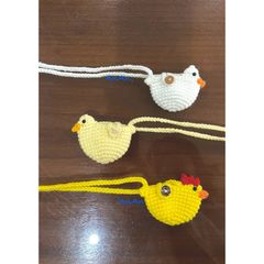 Túi tỏi động vật gà vịt đáng yêu Handmade cho bé - Phụ kiện dễ thương từ len cotton cho trẻ 0-2 tuổi